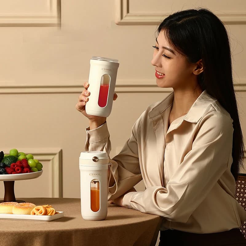 Mélangeur électrique portable, 10 pièces, 350ml, Ju479, fruits, 3000mAh, aste par USB, SmUnvétérans 