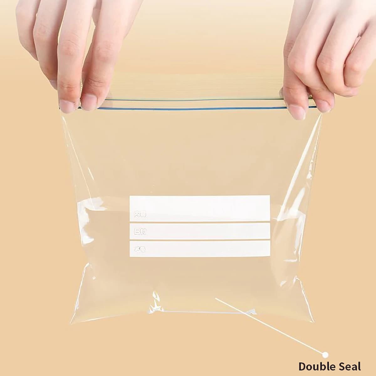 Sac scellé de conservation à Double tendon, réfrigérateur de qualité alimentaire, emballage glacé, s