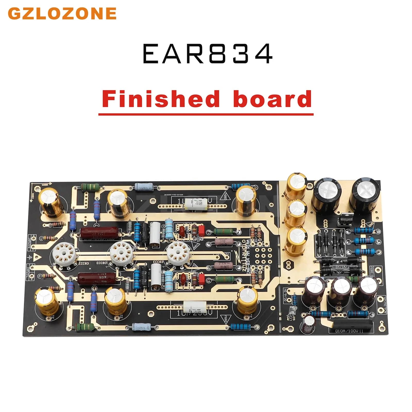 HIFI MM RIAA-Amplificateur Phono à Tube Coloré EAR834, Kit de Bricolage/Carte Finie (Sans Tube)