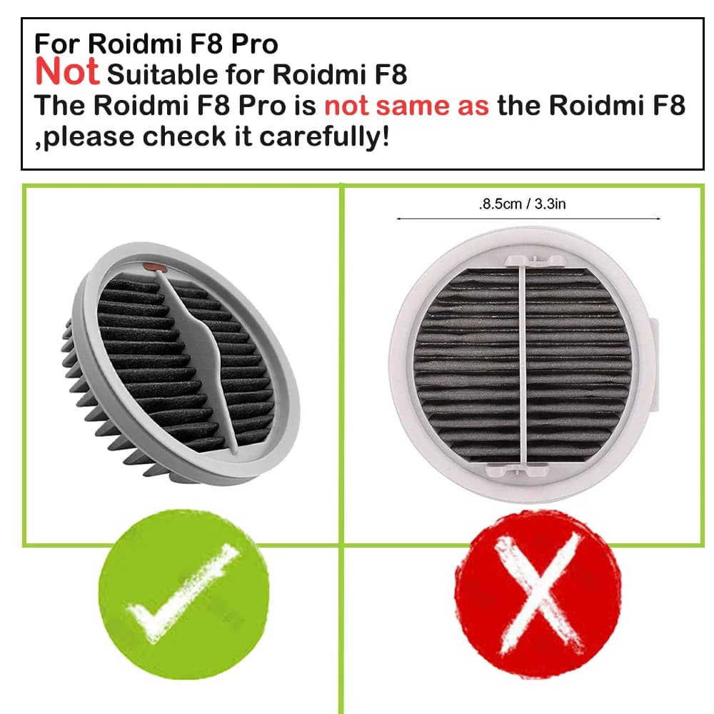 Accessoires de filtre lavables pour aspirateur à main Xiaomi Roidmi NEX X20 X30 S2 F8 Pro, pièces de