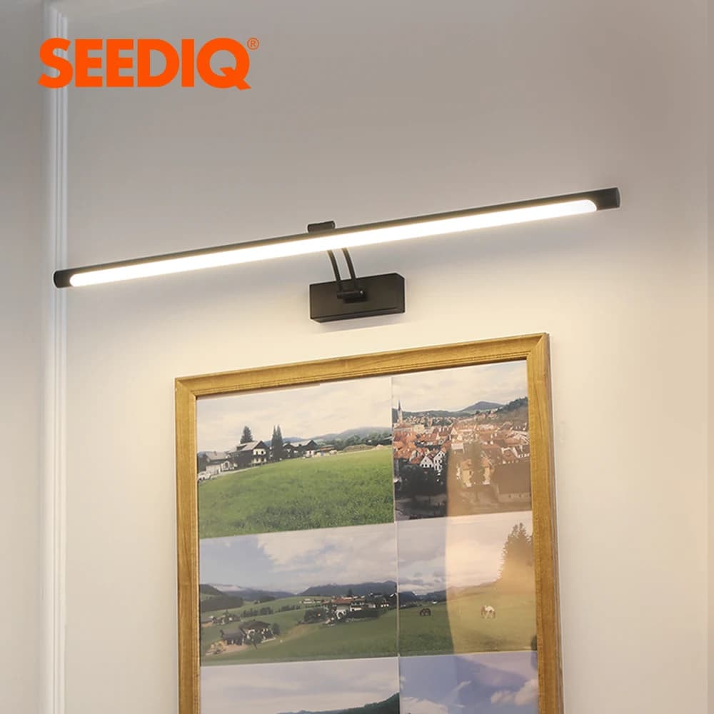 Applique Murale LED au Design Moderne, Disponible en Noir et Argent, Luminaire Décoratif d'Nik, 80/1