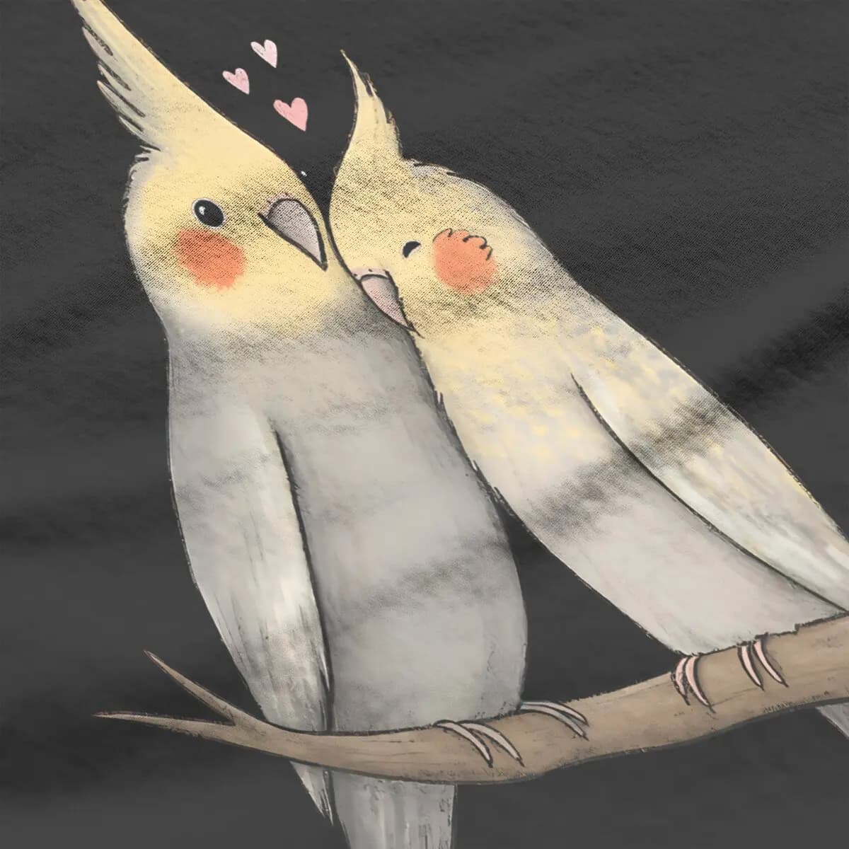 Cockatiel câlin t-shirt pour filles perroquet oiseaux animal de compagnie Y2k t-shirts Harajuku dame
