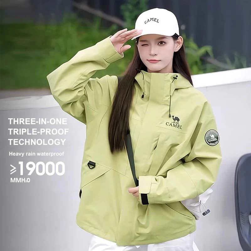 GOLDEN CAMEL-Veste de Randonnée Imperméable et Chaude pour Homme et Femme, Combinaison d'Alpinisme, 
