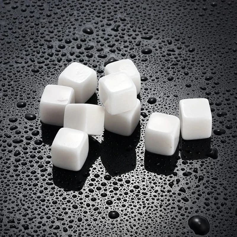 6 pièces pierres à Whisky soufflant glaçon refroidisseur réutilisable Whisky glace pierre Whisky roc
