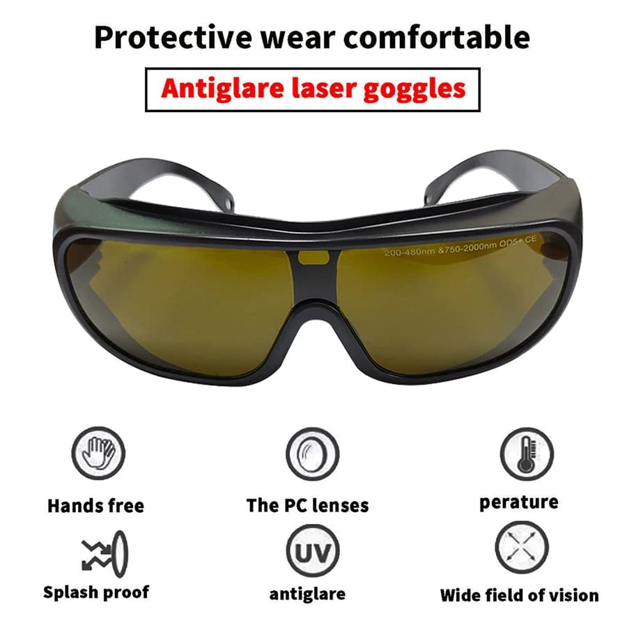 Lunettes de protection laser 755nm 1064nm IPL Lunettes laser Lunettes de sécurité