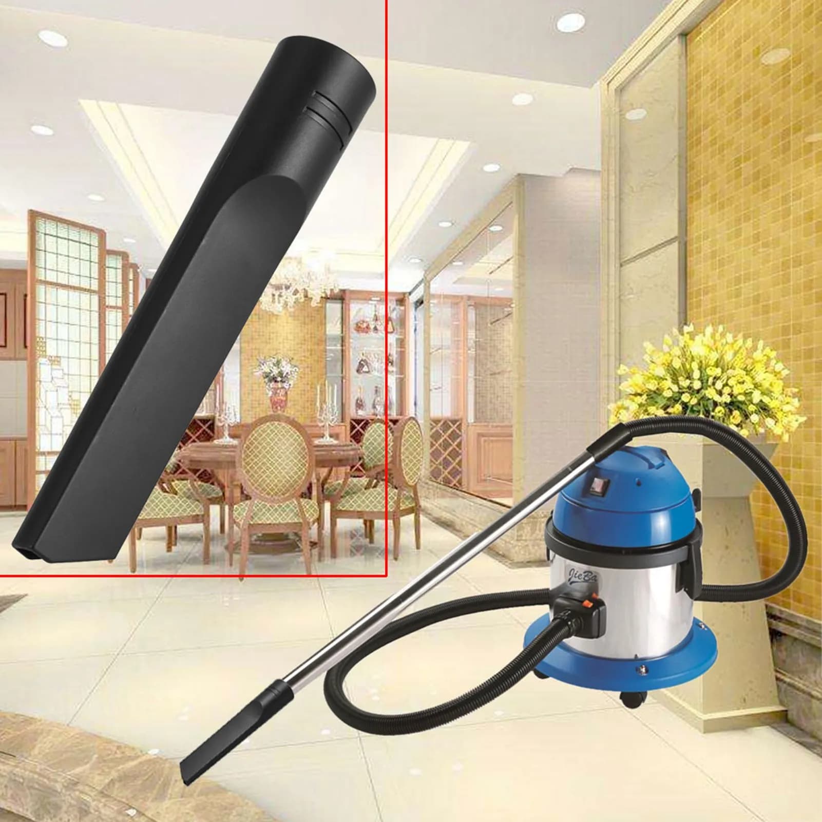 Accessoires universels pour aspirateur domestique, buse à couture plate, tête d'aspiration en plasti