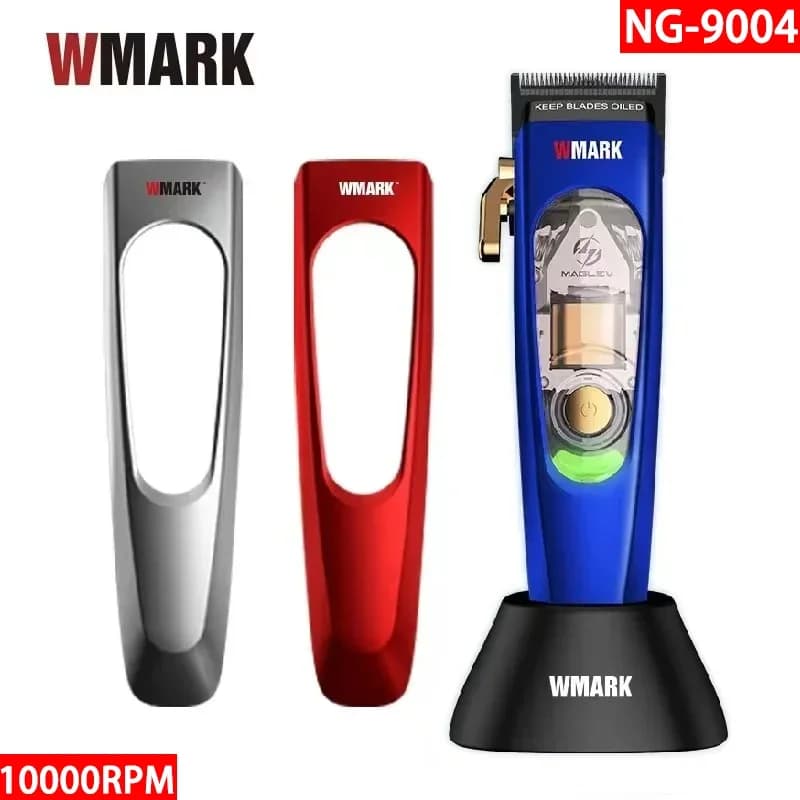 Tondeuse à cheveux professionnelle pour hommes WMARK NG-9004, 10 000 tr/min, sans fil, pratique, ton