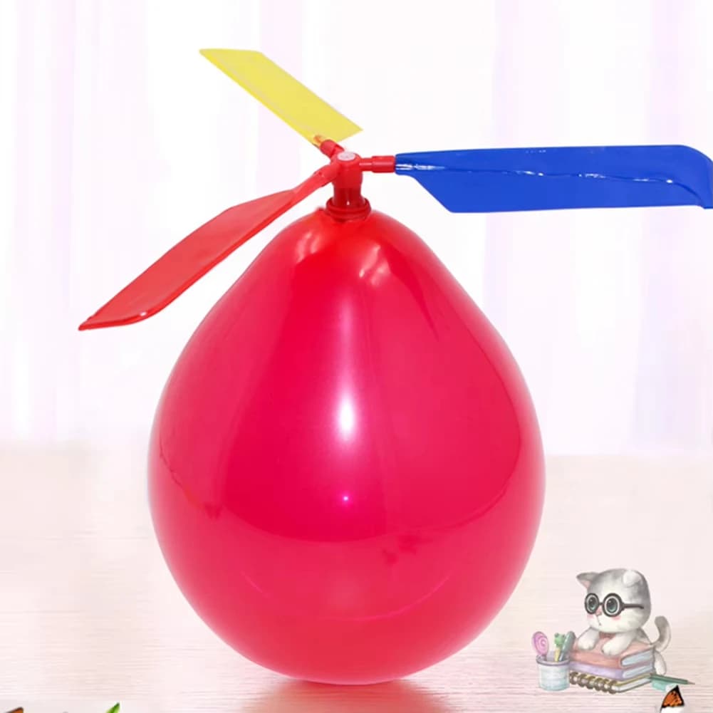 Ballon à hélice en hélicoptère, jouets pour enfants, ballon volant avec sifflet, décoration de fête 
