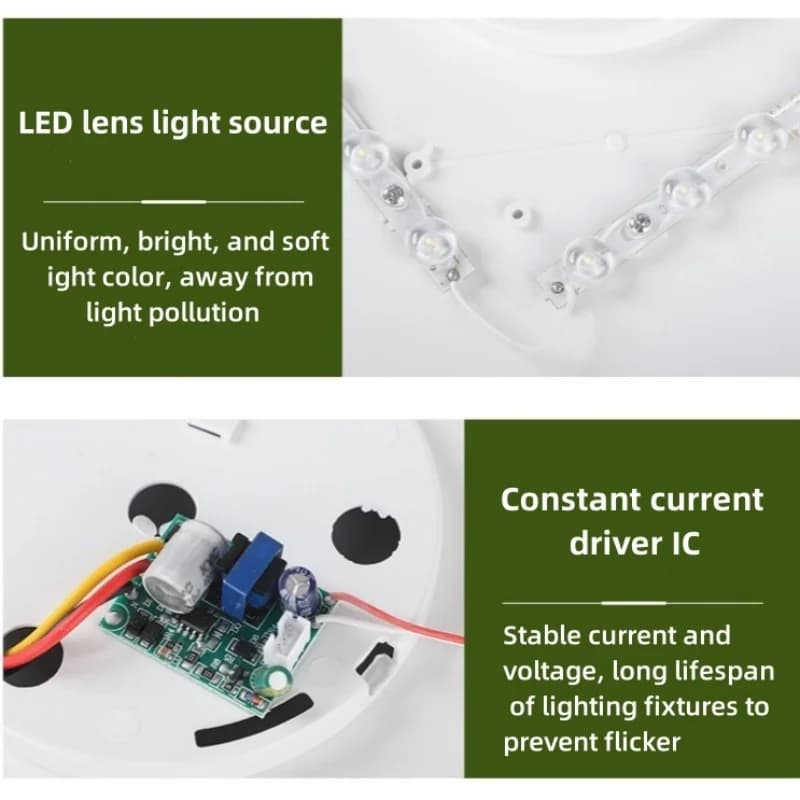 Plafonnier LED à induction infrarouge pour maison, garage, grenier, porte, couloir, escalier, entrep
