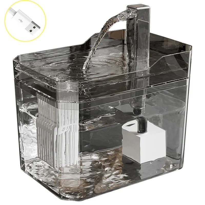 Fontaine à eau pour chat : Distributeur d'eau automatique pour animaux de compagnie avec filtres, ea