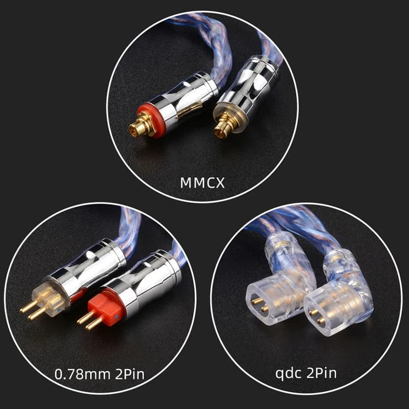 NICEHCK SpaceCloud phare 6N Litz plaqué argent OCC + 7N OCC mélange câble Coaxial pour écouteurs 3.5