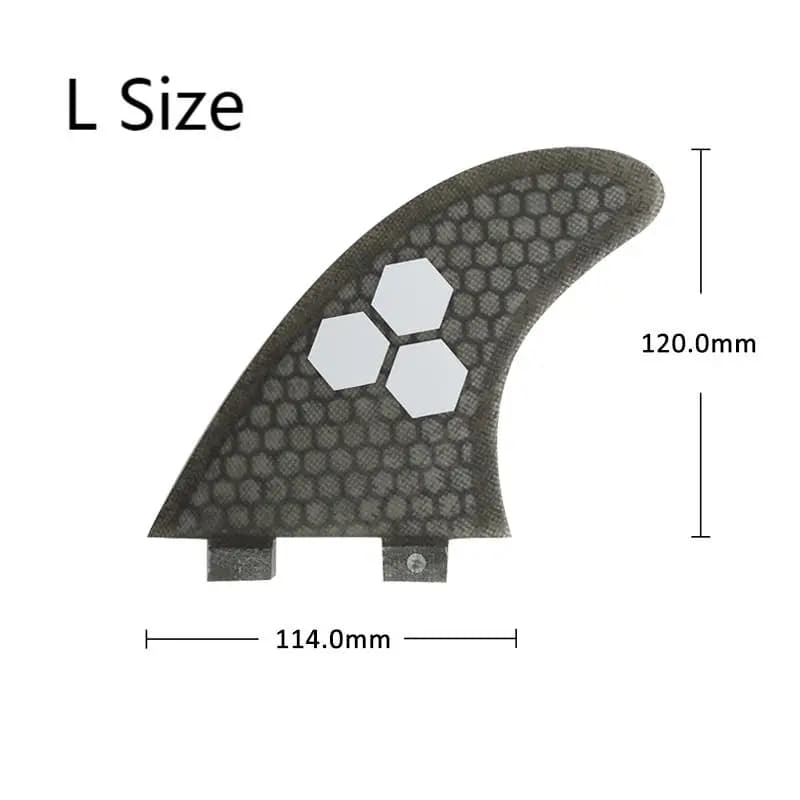 UPSURF-Aileron de surf en accent d'abeille FCS FIN L, ailerons en carbone pour planche de surf, stab