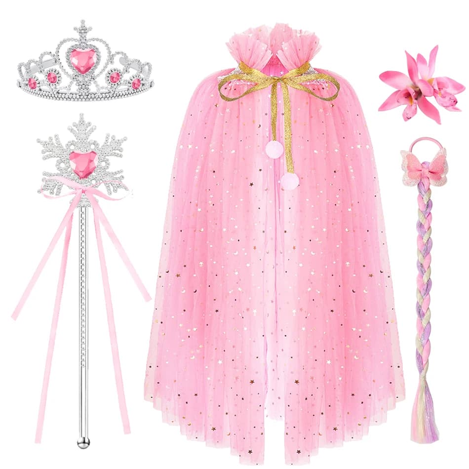 Robe de princesse rose Raiponce pour filles, costume de cosplay, robe élégante pour enfants, carnava