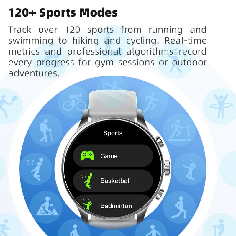 Nouvelle montre connectée Blackshark S3 Classic 1.43'' AMOLED, 120+ modes sportifs, 16 jours d'auton
