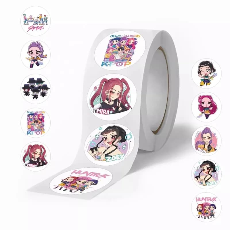 500 autocollants populaires sur le thème du tigre, anime et K-Pop, imperméables, pour scrapbooking, 