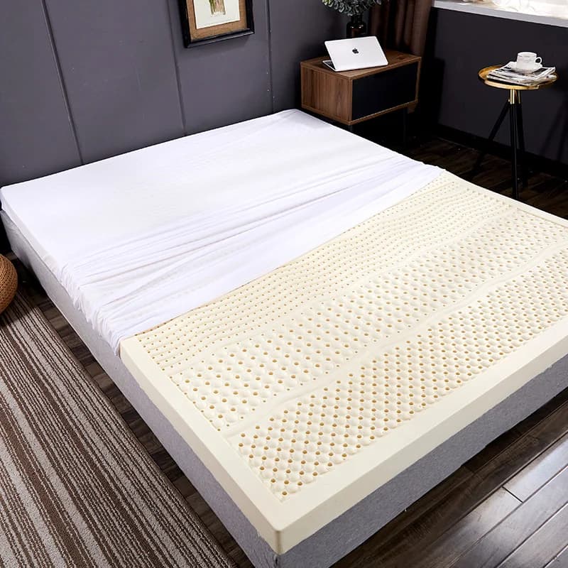 Matelas en latex 100% naturel, caoutchouc pur, rebond lent, mode presse, tatami thaïlandais avec hou