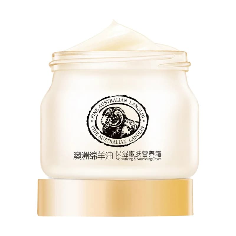 LAIKOU crème visage collagène hydratant pour le visage crème à l'huile de mouton lanoline peau hydra