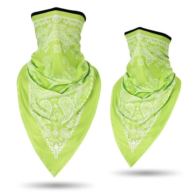 Masque bandana Paisley pour hommes et femmes, couvre-visage rond Triangle, écharpe tube de ski, pêch