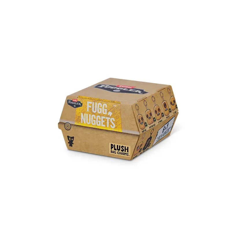 Peluche Fugg Nuggets, Boîte Mystère Originale Fuggler, 6,5-9,5 cm, Jouet Colonel Chicken Nuggets, Mo