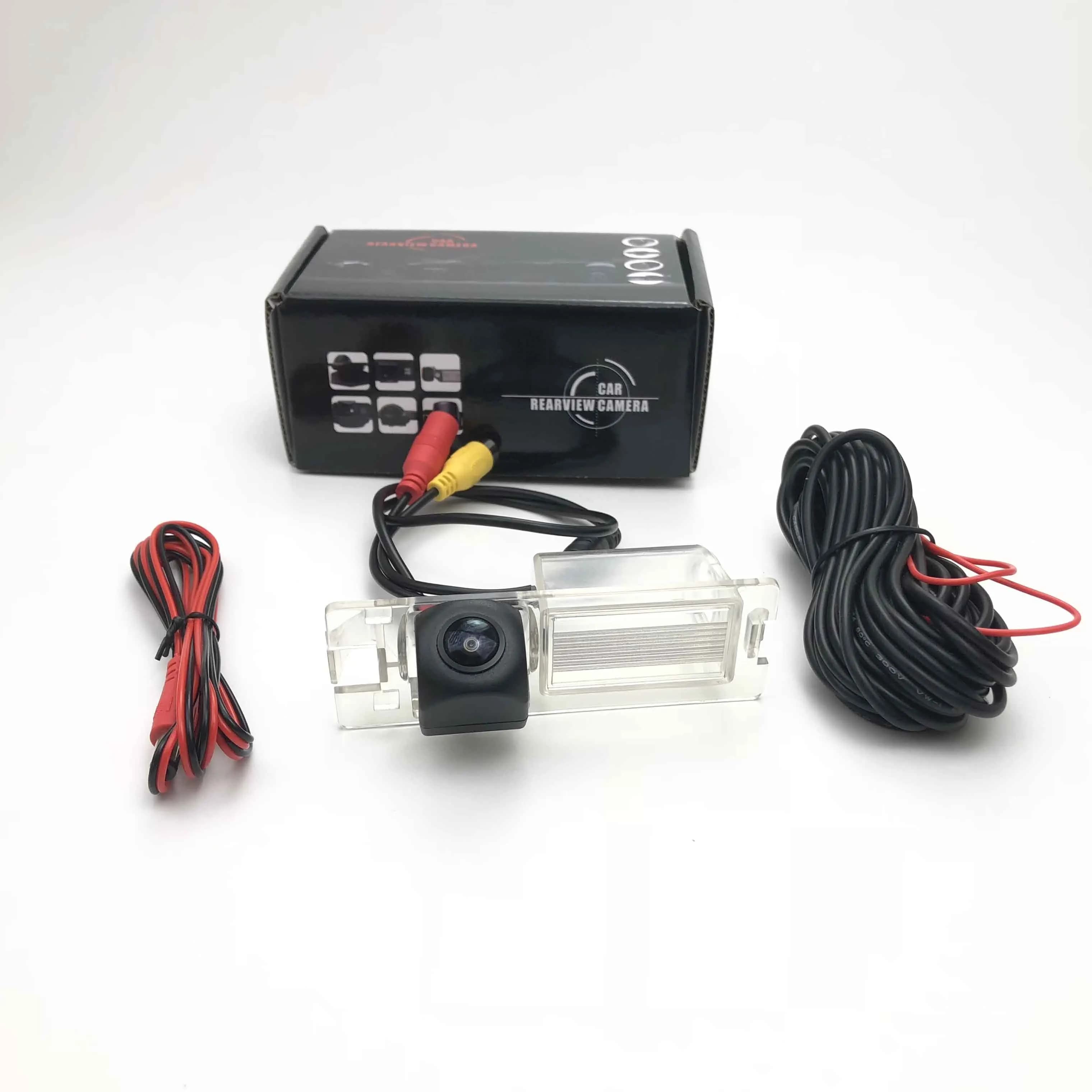 VKAUTO caméra de recul Fish Eye pour Fiat Doblo Combi EV 2010 ~ 2017 CCD HD Vision nocturne caméra d