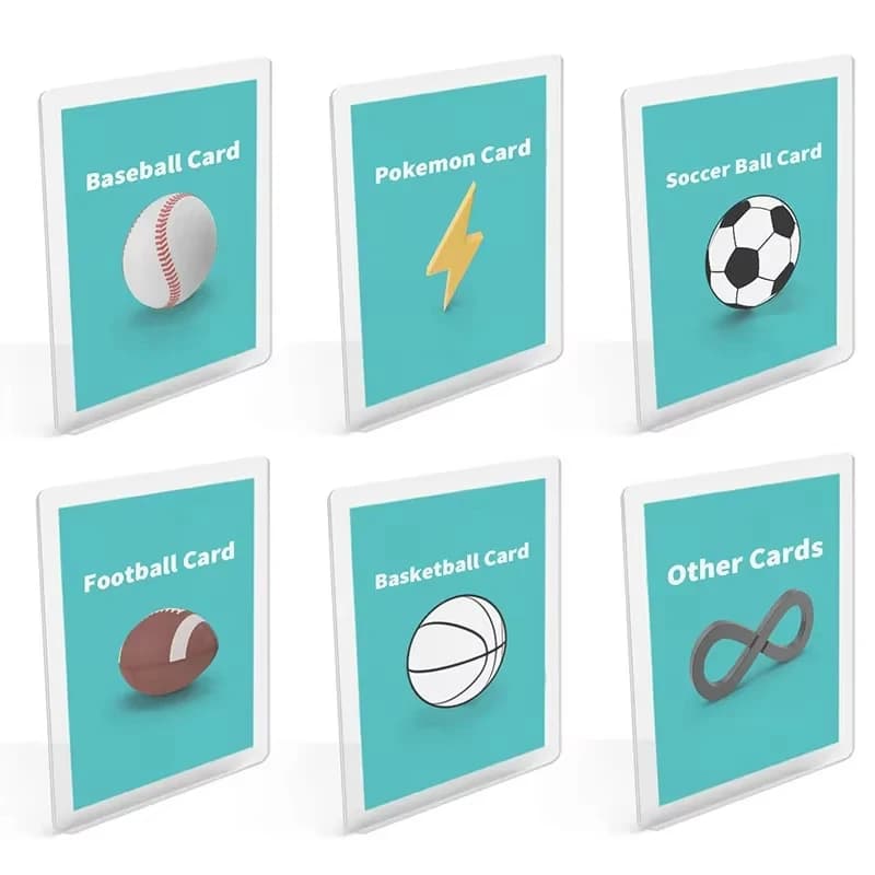Porte-cartes en plastique dur PVC, porte-cartes de jeu, dessus de jouet pour protecteurs, rangement 