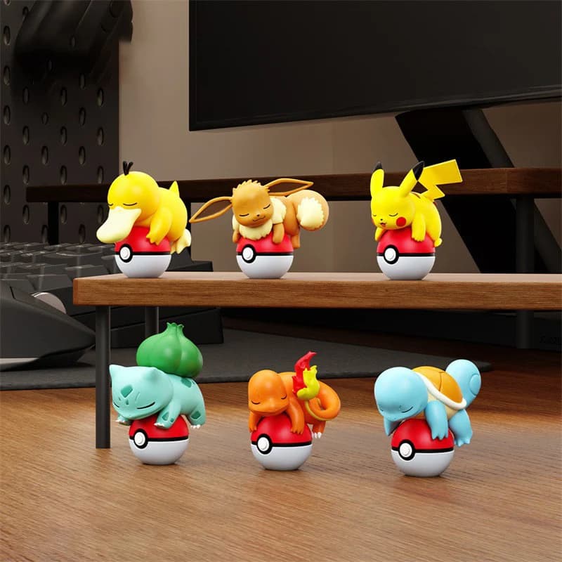 Authentique Pok é mon veilleuse poupée Pikachu EEVEE CHARMANDER BULBASAUR PSYDUCK ornement fait à la
