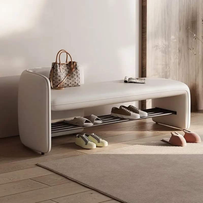 Tabouret simple et moderne pour changer de chaussures, tabouret de rangement pour chaussures d'entré