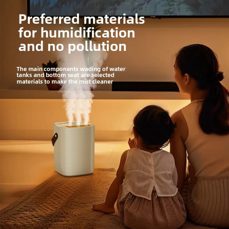 Humidificateur de veilleuse à trois buses, grande capacité 1,8 l, double filtre, machine d'aromathér