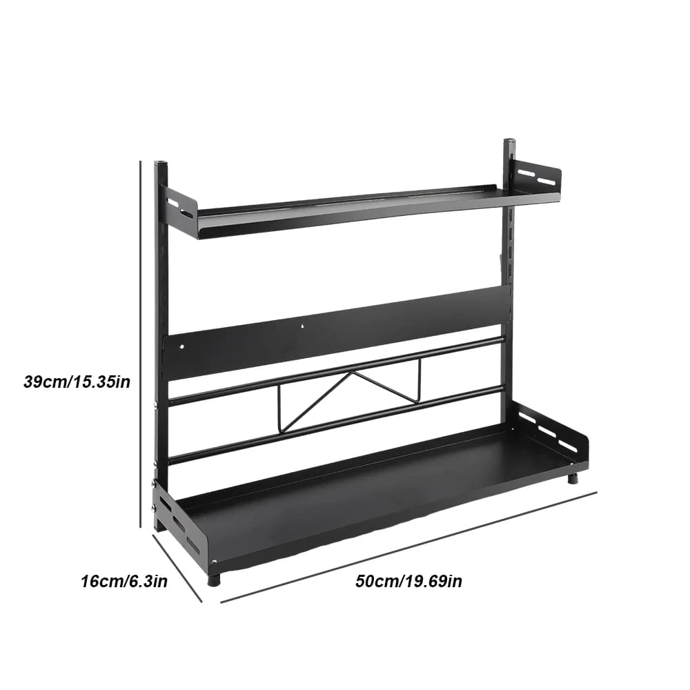 [Stock ue] étagères de cuisine support de rangement de cuisine pot Organization placard assaisonneme