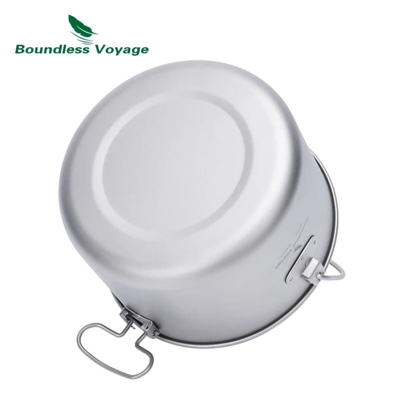 Pot de Camping en titane Voyage sans limites, grande capacité et léger, Pot suspendu d'extérieur, 29