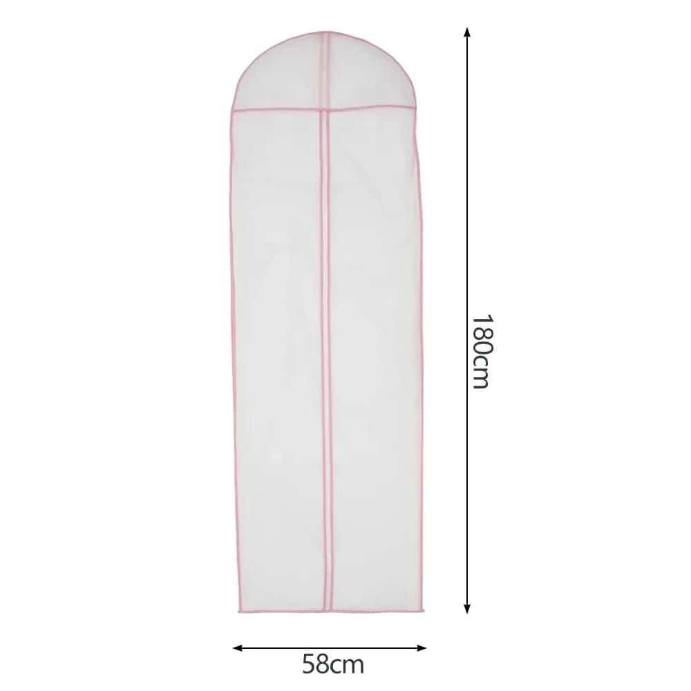 1/2/5 pièces 180cm robe de mariée housse anti-poussière suspendus vêtement de mariée robe vêtements 
