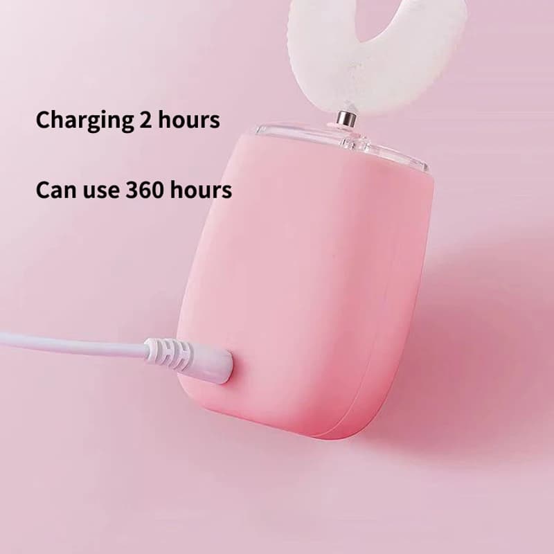 Brosse à dents électrique automatique intelligente à 360 degrés, Type U pour adultes et enfants, bro