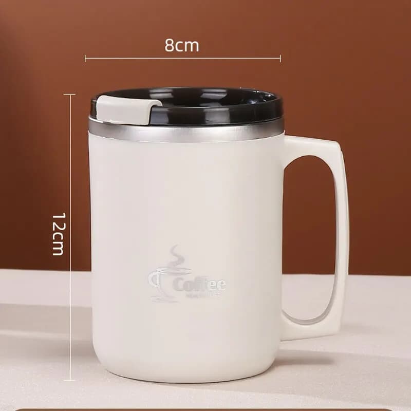Tasse à café au lait en acier inoxydable, Double paroi, tasses et tasses d'eau isolées thermiques, t