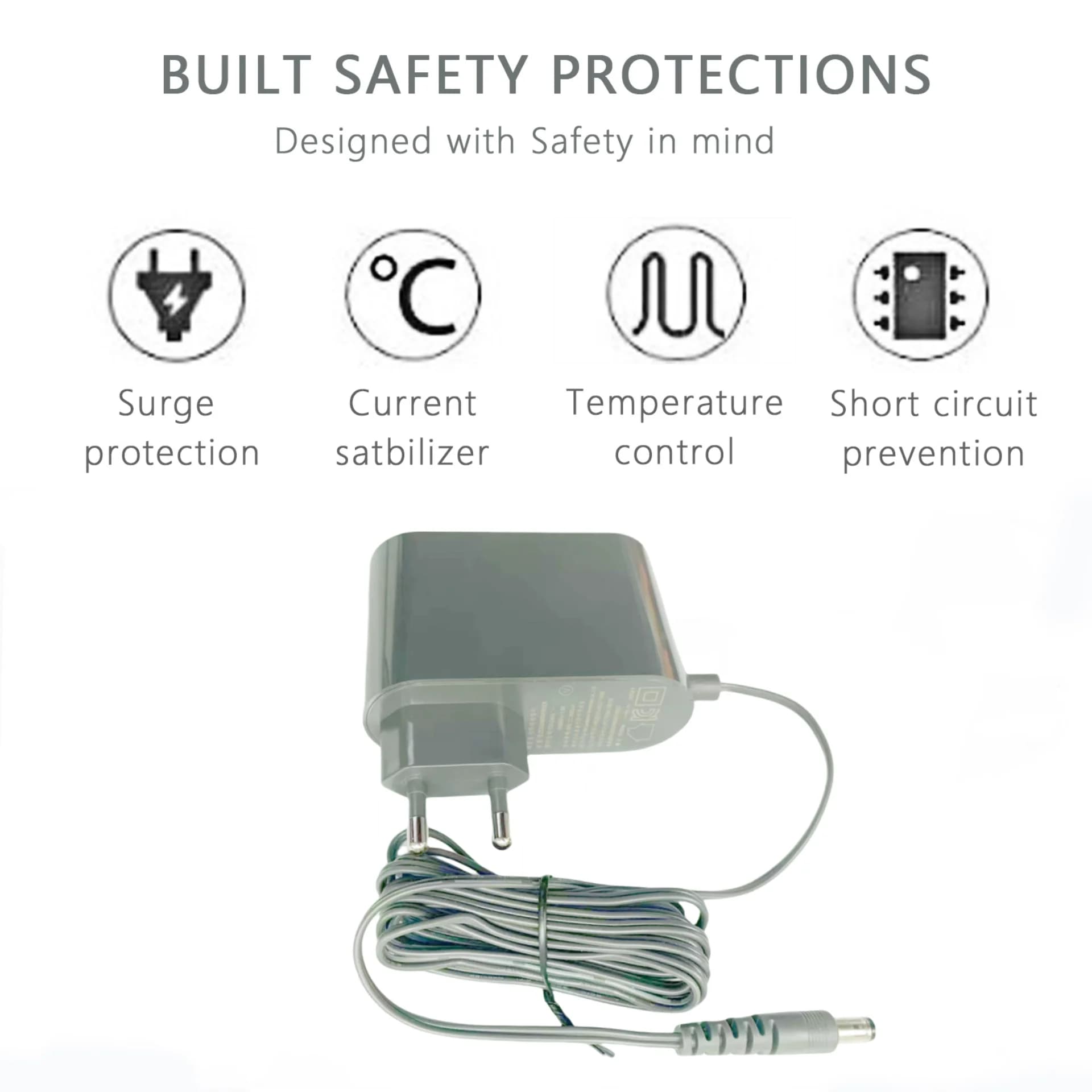 Adaptateur secteur pour aspirateur robot de balayage, chargeur d'alimentation, adaptateur universel,