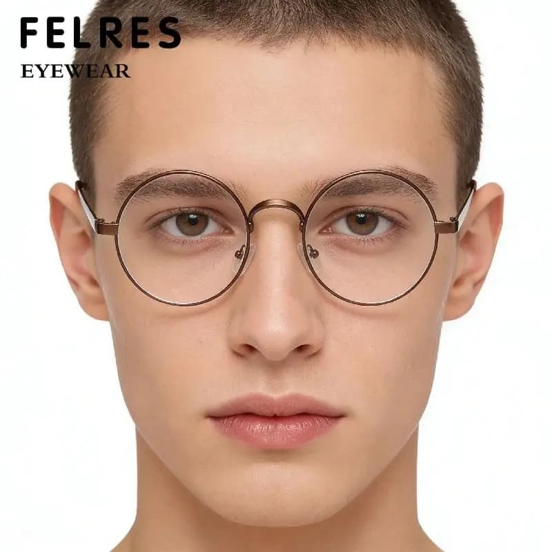 Lunettes de lecture photochromiques rondes en métal pour hommes et femmes, lunettes presbytes finies