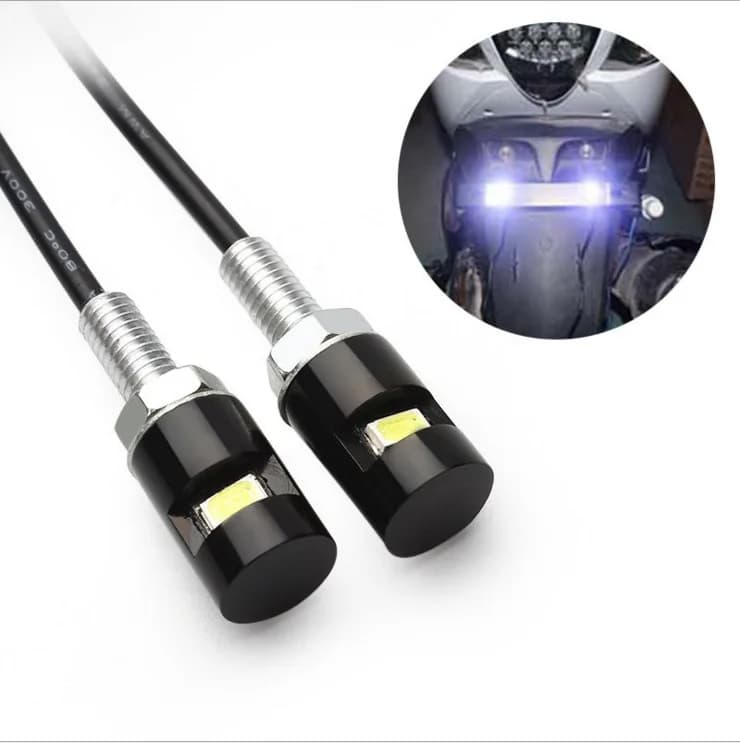 Plaque de planificateur de moto, lumière LED, étanche, 12V, 1 pièce
