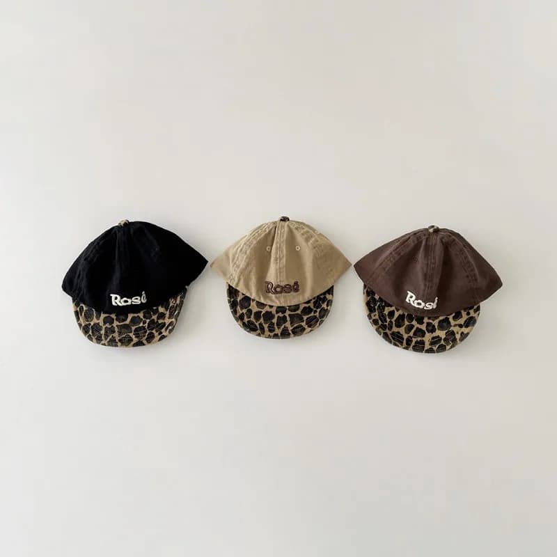 Nouvelle casquette de baseball pour bébé style Ins 2026, imprimé léopard, chapeau souple à visière p