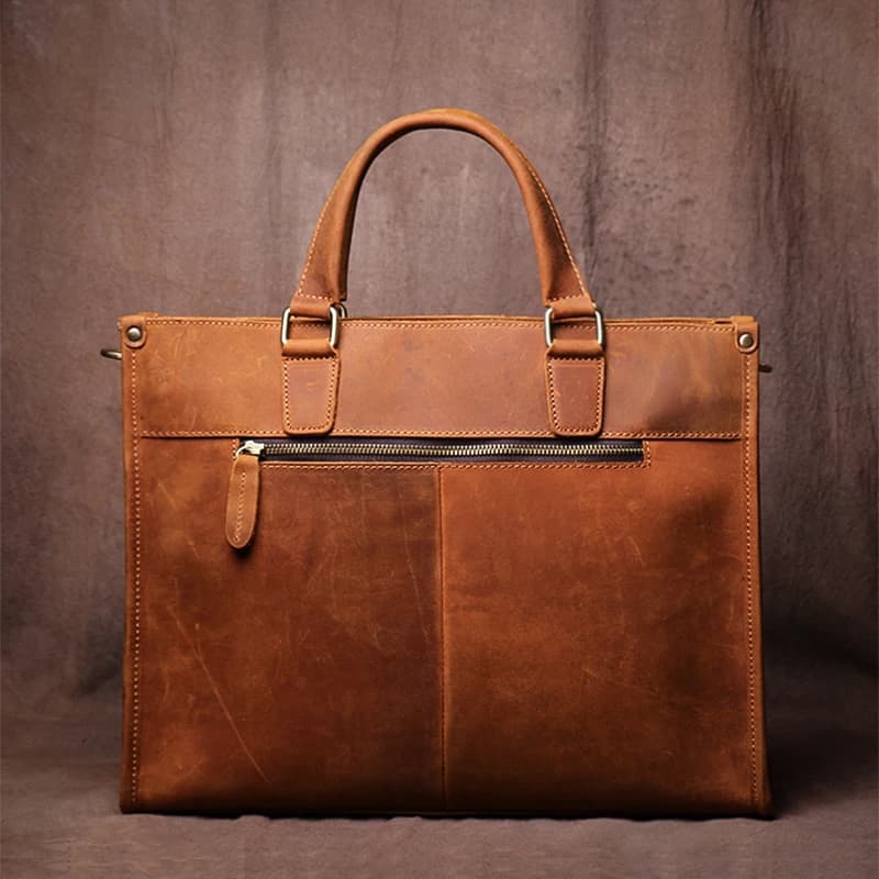 GURO-Sac à Main en Cuir group pour Homme, Étui à Bombes de Luxe, Sac à Bandoulière Vintage pour Ordi