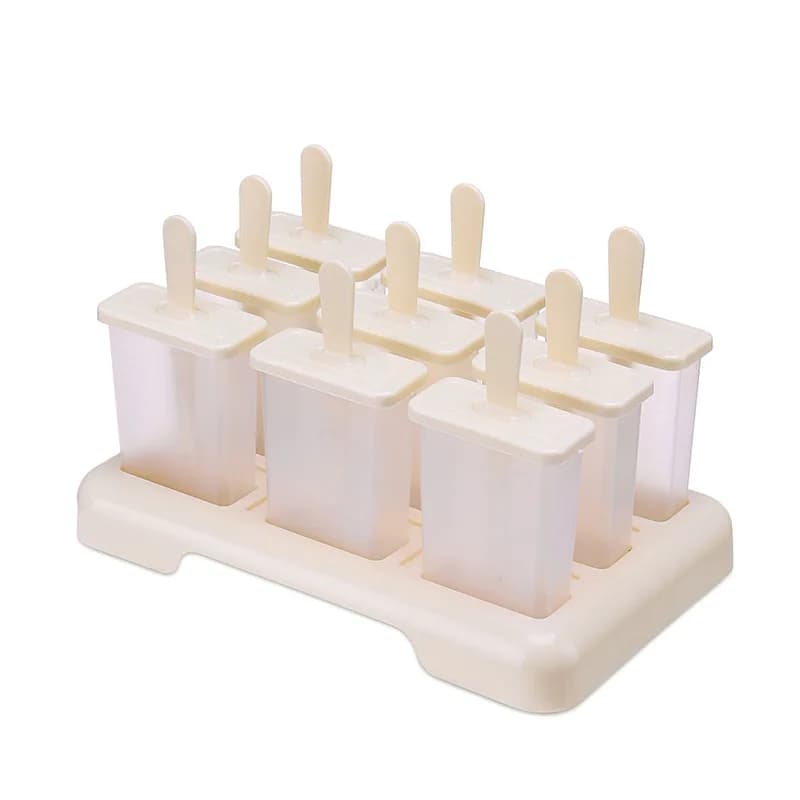 Moule à sucettes glacées, Machine à crème glacée faite maison, boîte à glace avec bâton en plastique