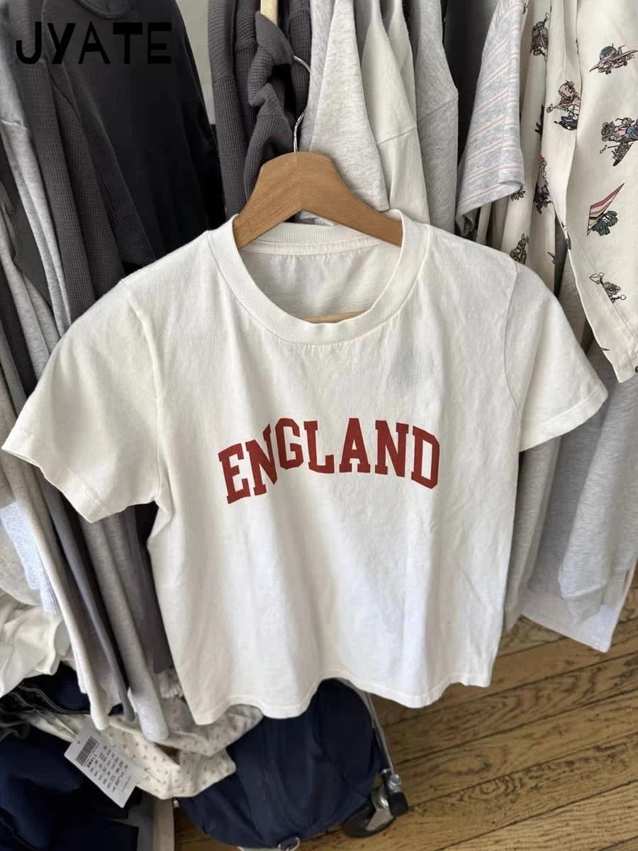 T-shirt à manches courtes pour femmes, en coton doux, Streetwear, col rond, doux, Chic, Simple, à la