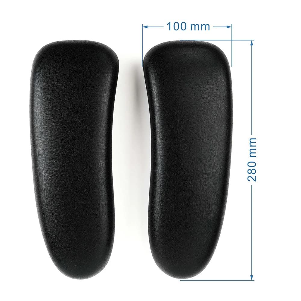 Coussinets de bras en vinyle pour Herman Miller Remasteres Aeron, chaise de bureau et de maison, Gra