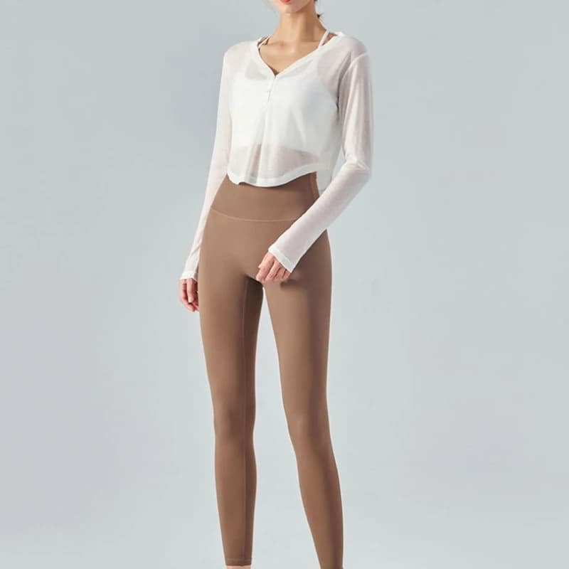 T-shirt à manches longues et col en v pour femme, vêtement Simple et Simple, résistant au soleil
