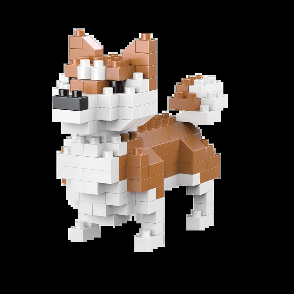 Mini blocs de construction pour chien teckel, jouet pour adultes et enfants: design détaillé et réal