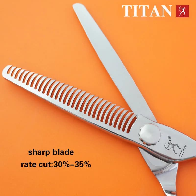 TITAN – ciseaux de barbier haut de gamme, professionnel, coiffure, ciseaux amincissants