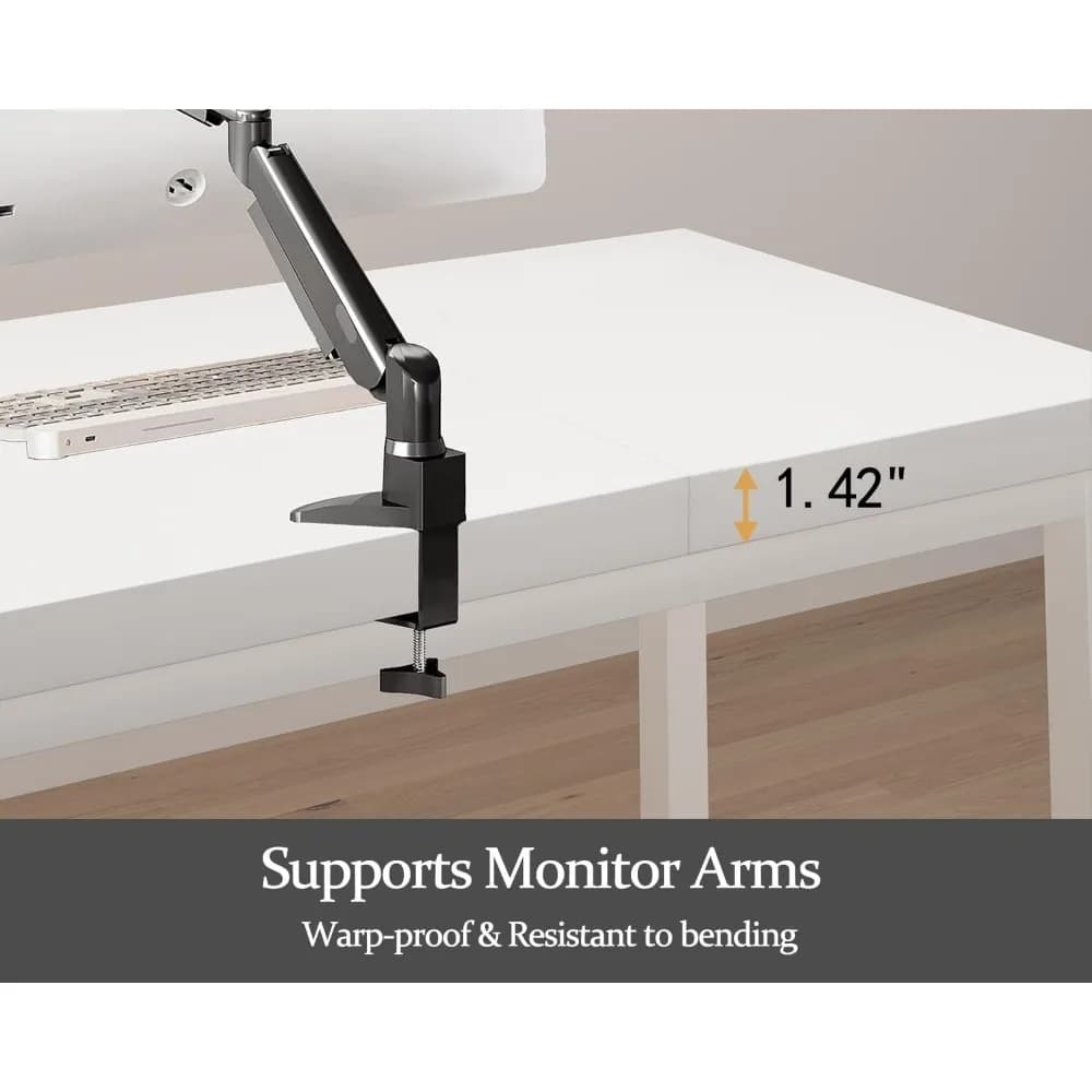 Bureau d'ordinateur long pour 2 personnes, grand bureau double de 70 pouces avec plateau profond, bu