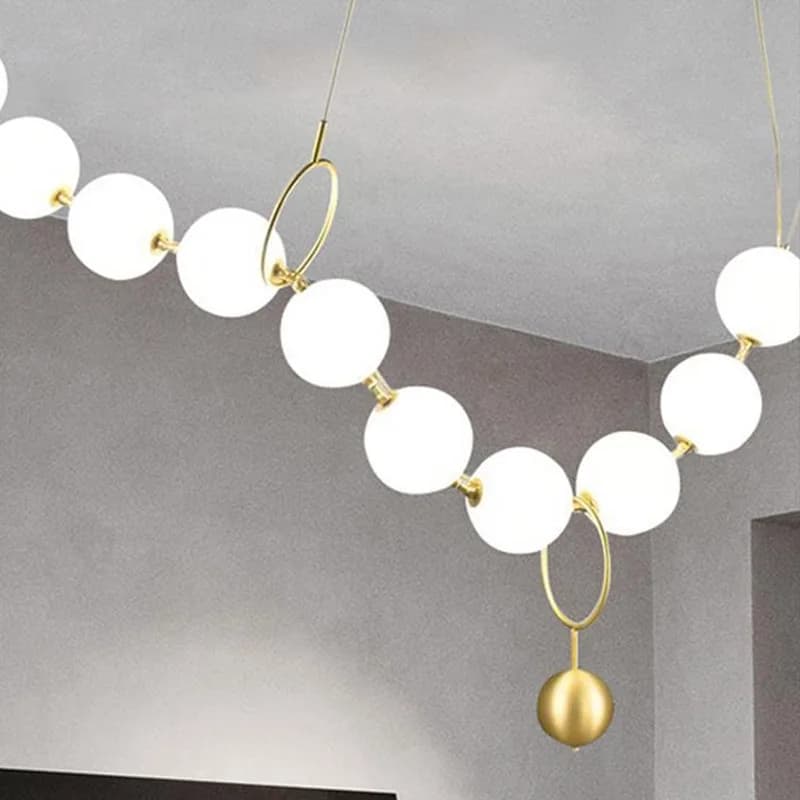Plafonnier LED suspendu en acrylique au design nordique, luminaire décoratif d'intérieur, idéal pour