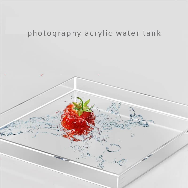 Réservoir d'eau en acrylique Transparent, évier peu profond, Kit de Studio Photo, accessoires de pri