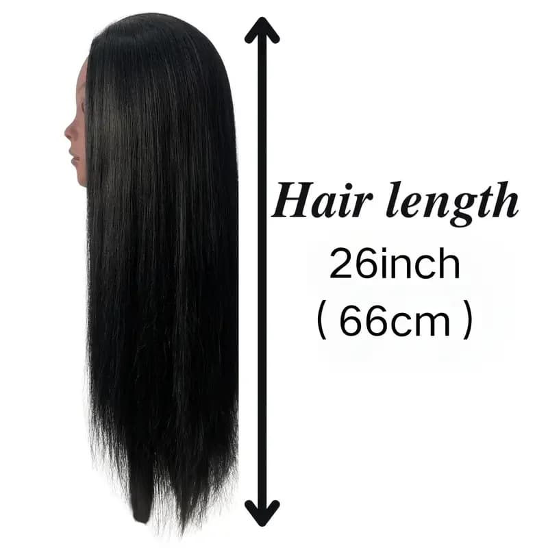 Tête de poupée de mannequin de cosmétologie pour la pratique du coiffeur avec support à pince gratui