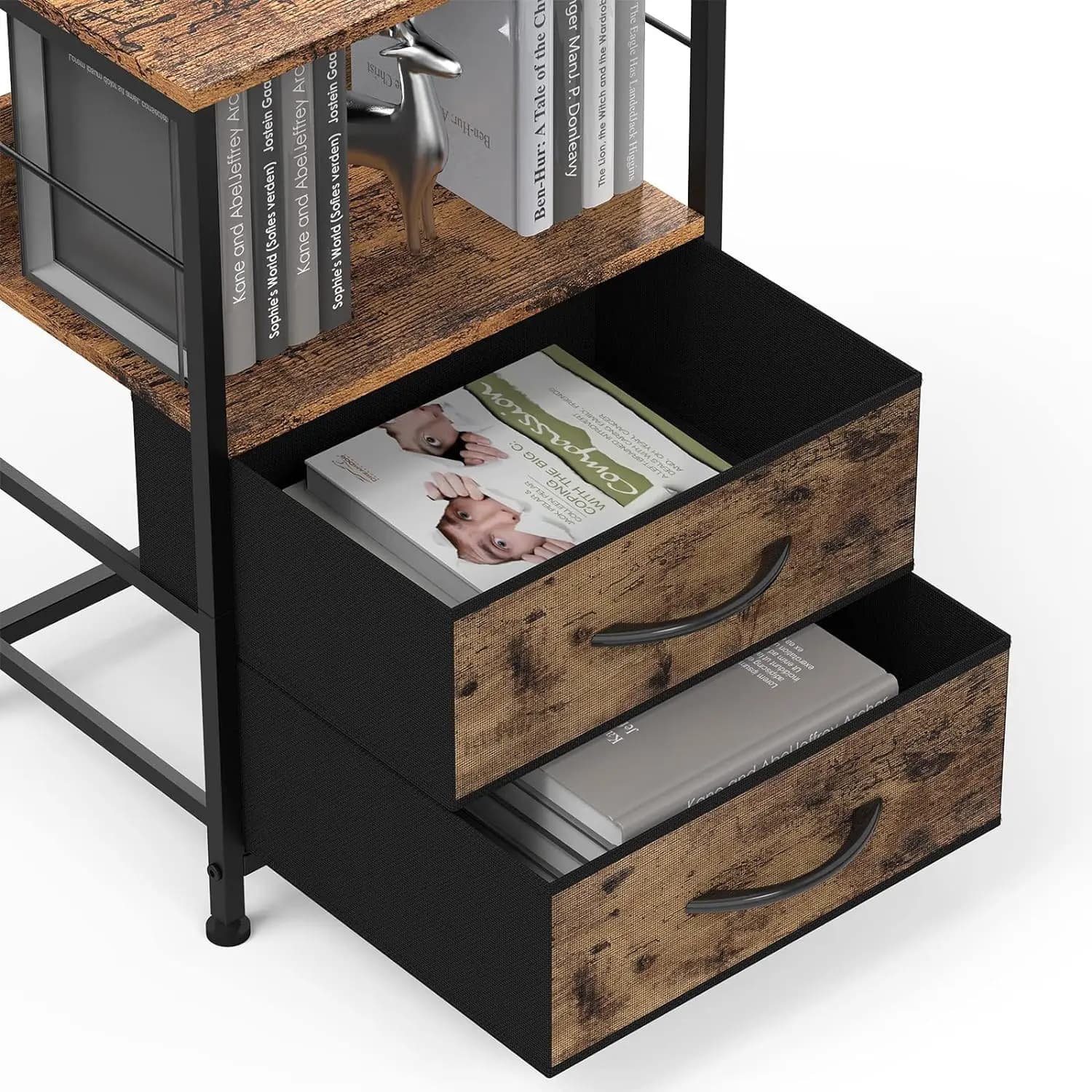 Table de chevet avec tissu, tables de nuit de proximité, table d'appoint de chambre à coucher, étagè