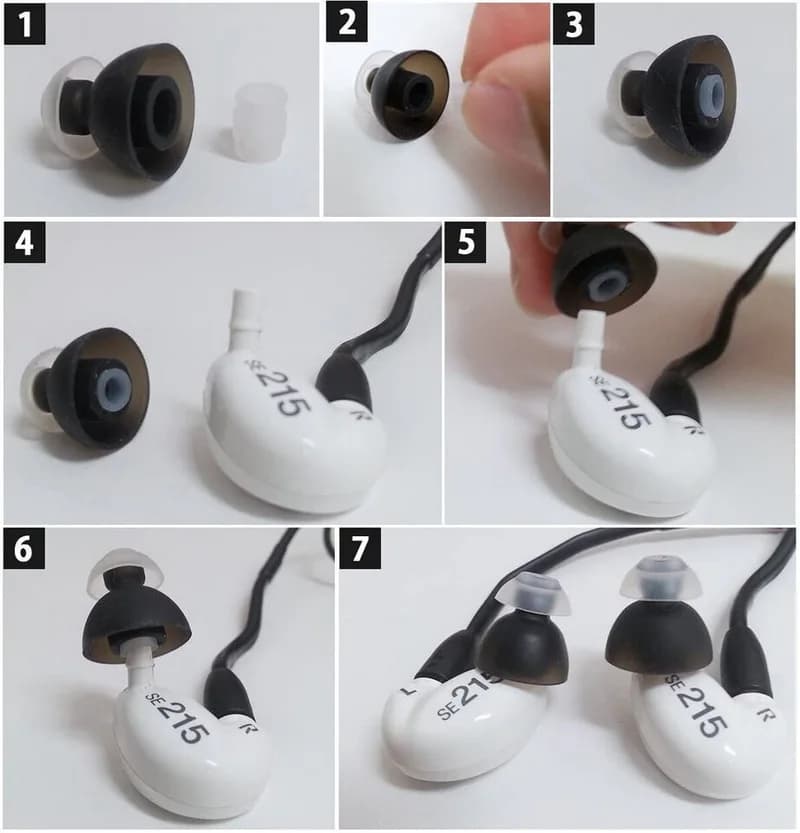 Spinfit-Embouts à double glute pour écouteurs intra-auriculaires, embouts en silicone Danse etés pou